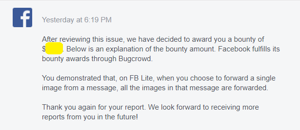 Facebook bug bounty
