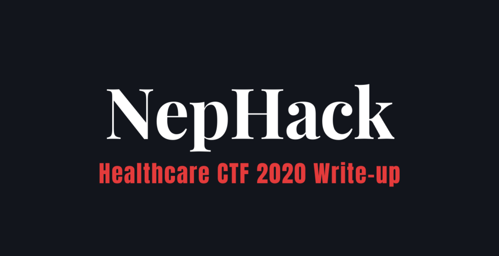 NepHack Online CTF June 2020 Write-up